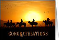 from All of Us Congratulations Western Riders on Horseback card