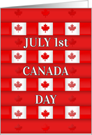 Canada Day Maple Pattern card