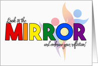 Gender Reassignment Rainbow Congratulations card