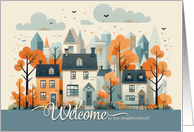 Welcome to the Neighborhood Illustration card