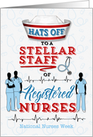 Hats Off to Registered Nurses on National Nurses Week card