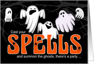 Halloween Party Invite Summon the Ghosts and You’re the Hosts card