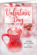 for Aunt Valentine’s Day Hot Cocoa and Chocolate Treats card