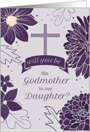 Godmother Request for Daughter Bold Plum Botanicals card