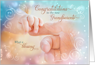 Congratulations New Grandparents Tender Blessings card