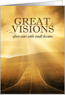 Great Visions Business Path Sunlit Endless Road card