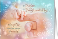 for Grandpa on Grandparents Day Child’s Hand card