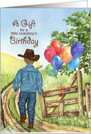 Money Birthday Card Little Cowboy Western Theme card