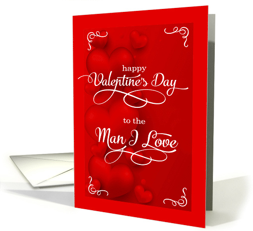 Romantic Valentine for Gay Partner with Red Hearts card (712123)
