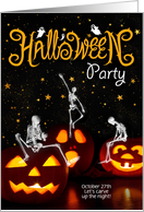 Halloween Pumpkin Carving Party Invitation card