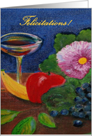 Felicitations! French Congratulations card