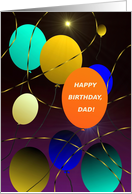 fr all, Dad, Happy Birthday! Balloon, Don’t Let It Get Away! card