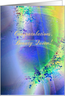 Congratulations, Beauty Queen, Compliments card