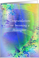 Reverend Monsignor, Congratulations! A Blessed World card