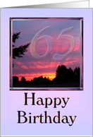 Happy 65th Birthday Business Employee card