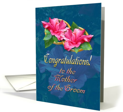 Congratulations to Mother of the Groom card (556782)