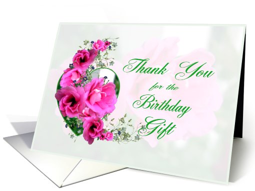 Thank You for Birthday Gift card (577162)
