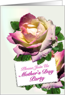 Mother’s Day Party Invitation Rose Garden card