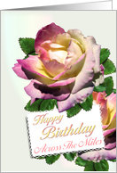 Across the Miles Birthday Roses card
