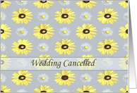 Wedding Cancelled Daisies on Silver card