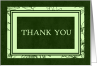 Green Thank You for the Interview Card