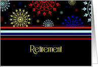 Colorful Retirement Announcement Card