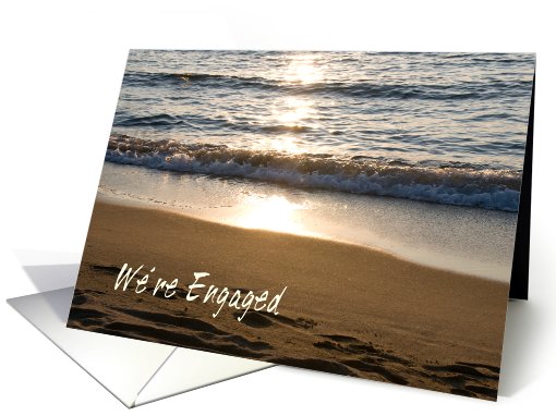 Waves Engagement Party Invitation card (585465)