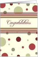 Red Dots Business Employee Anniversary Card