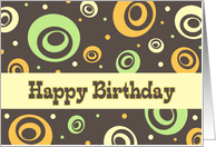 Retro Employee Happy Birthday Card
