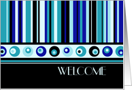 Welcome to the Club / Group - Blue Stripes card