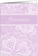Quinceanera Party Invitation - Lavender Floral card