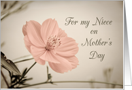 Happy Mother’s Day for Niece - Pink Flower card