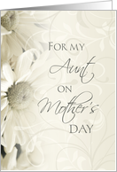 Happy Mother’s Day for Aunt - White Floral card