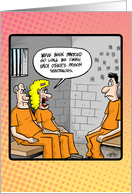 Prison couples in jail Happy Anniversary to a couple card