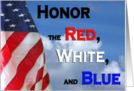 Honor Flag Day card