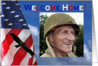 Welcome Home military homecoming photo card
