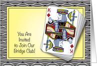 Invitation to Join Bridge Club, cards
