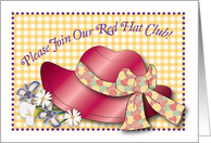 Invitation to Join Red Hat Ladies’ Club card