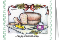 Happy Lammas Day/ First Harvest Festival card