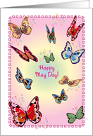 May Day May 1 Butterflies card