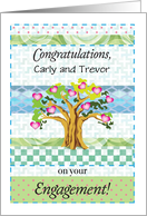 Custom Name Congrats, son and future daughter in law card