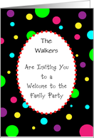 Custom Name Welcome to Family Invitation card