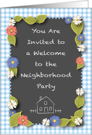 Invitation to Welcome to the Neighborhood Party card