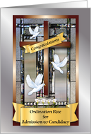Congratulations, Rite of Candidacy for Ordination, Priest card