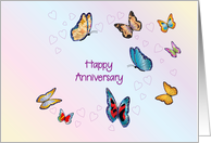 Butterflies Coming Out Anniversary card