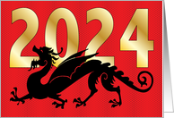 2024 Chinese New Year of the Dragon card