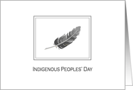 Indigenous Peoples’ Day Grey Feather card