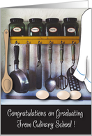 Graduation, Culinary School, Cooking Tools & Spices card