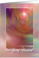 Congratulations / Being Honored card