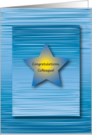 Congratulations / To Colleague/Co-worker card